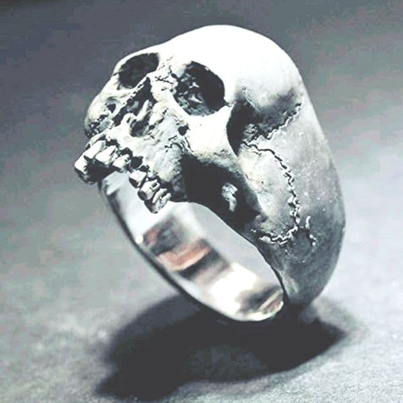image-Men's Skull Ring Alloy Gothic Punk Fashion Jewelry