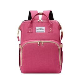 image-Portable Folding Baby Diaper Bag Backpack Mummy Bag