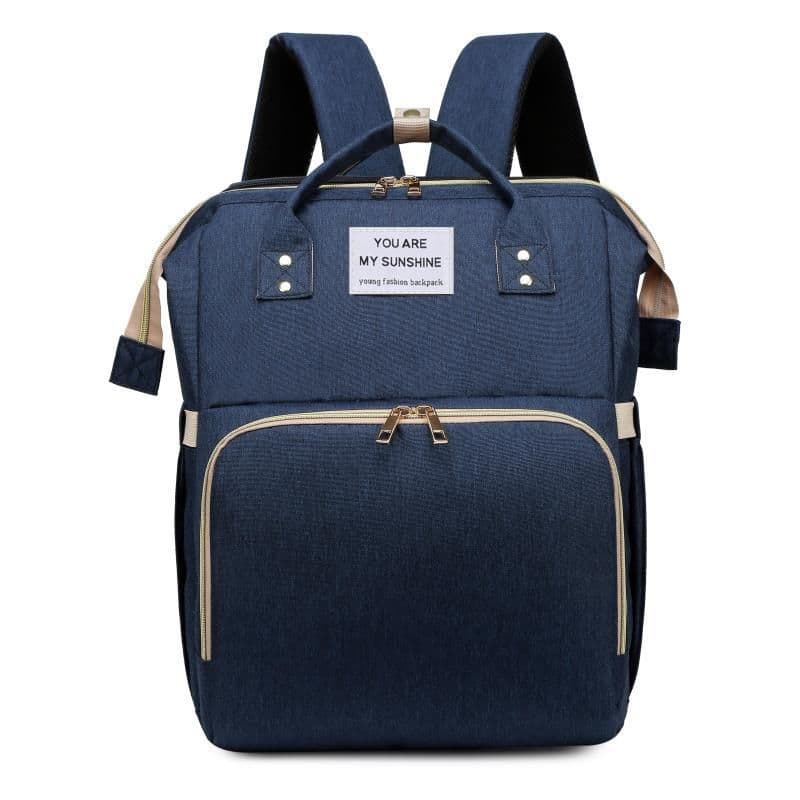 image-Portable Folding Baby Diaper Bag Backpack Mummy Bag