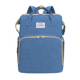 image-Portable Folding Baby Diaper Bag Backpack Mummy Bag