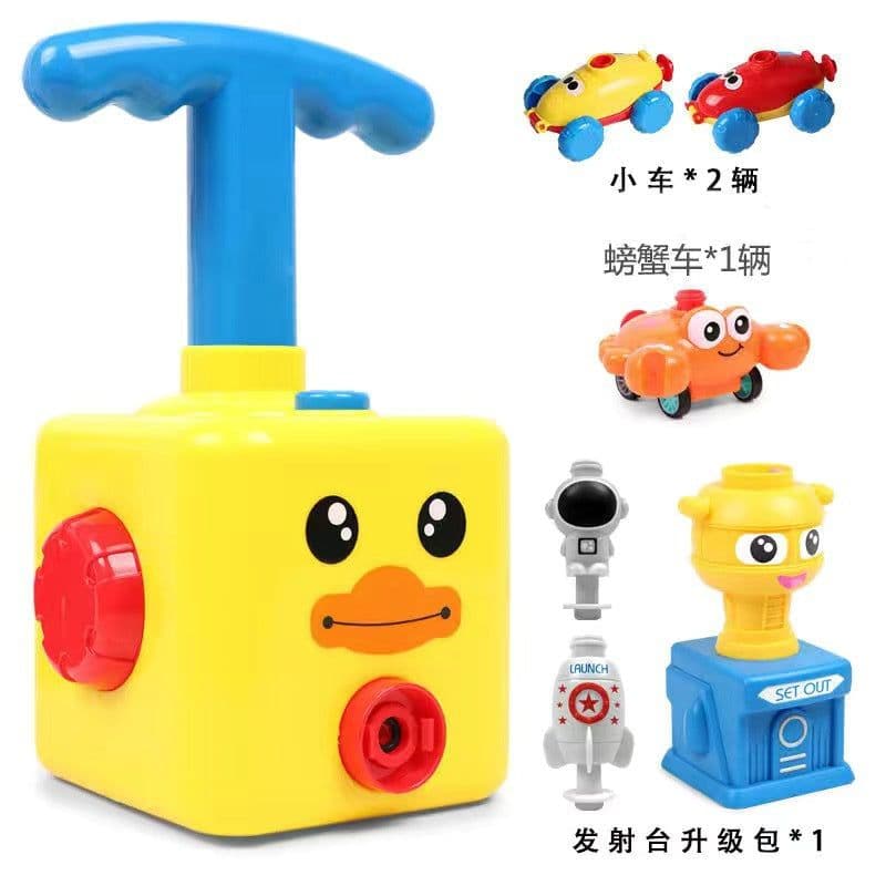 image-Balloon Powered Inertia Car Toy for Kids Ages 7-14