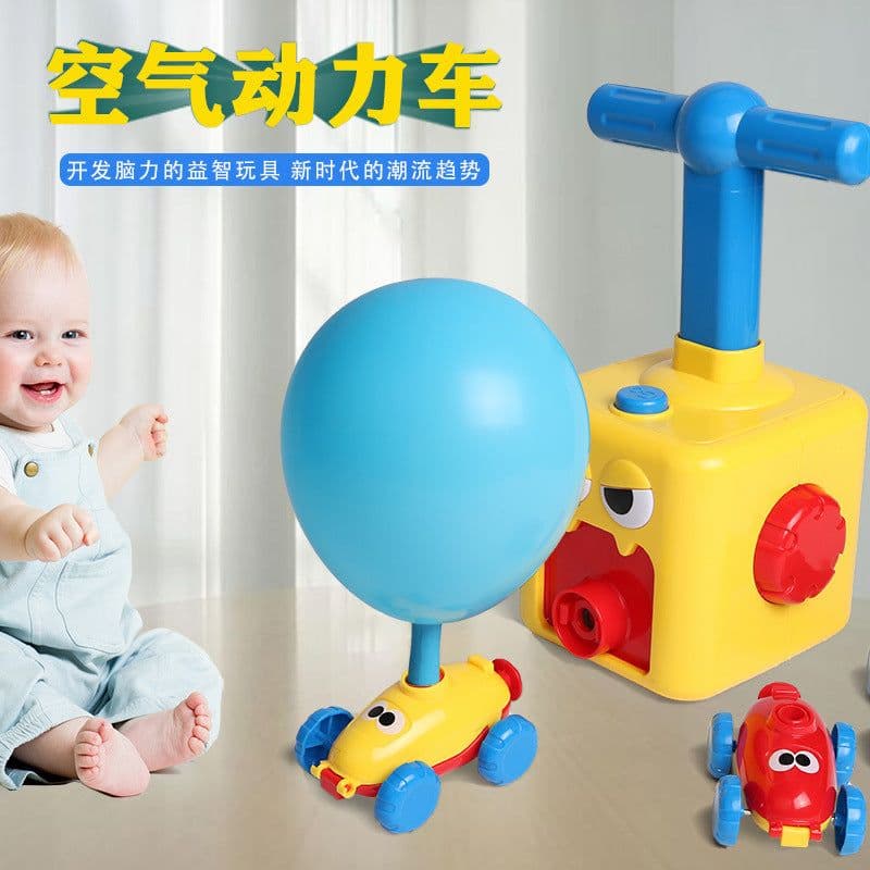 image-Balloon Powered Inertia Car Toy for Kids Ages 7-14