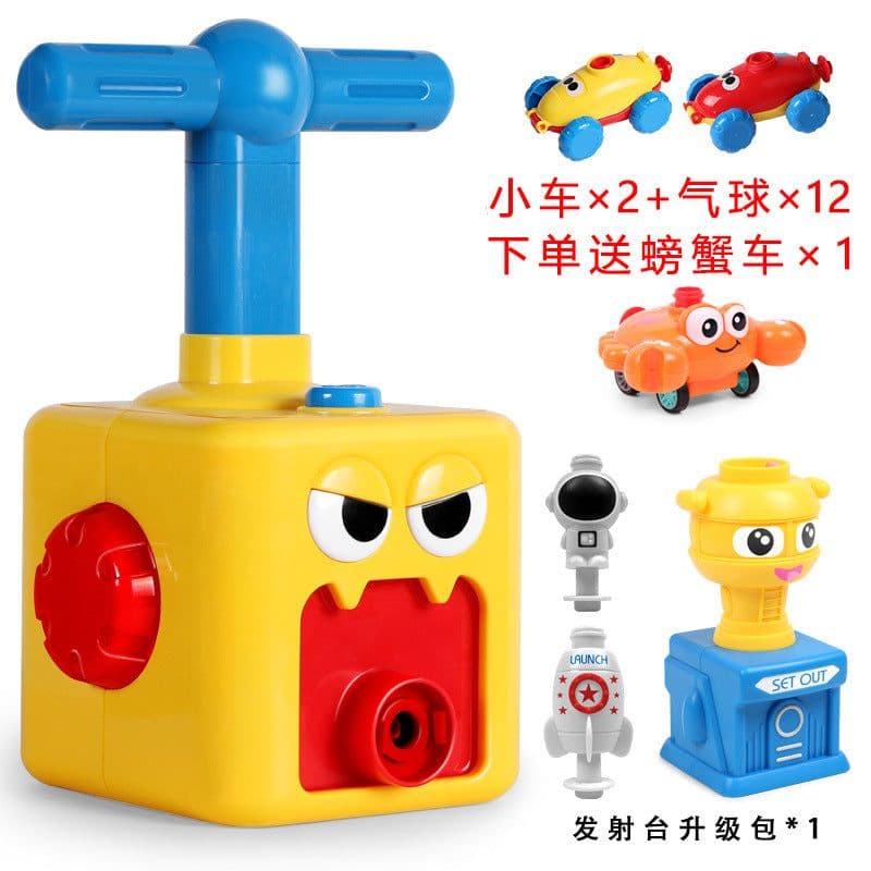 image-Balloon Powered Inertia Car Toy for Kids Ages 7-14