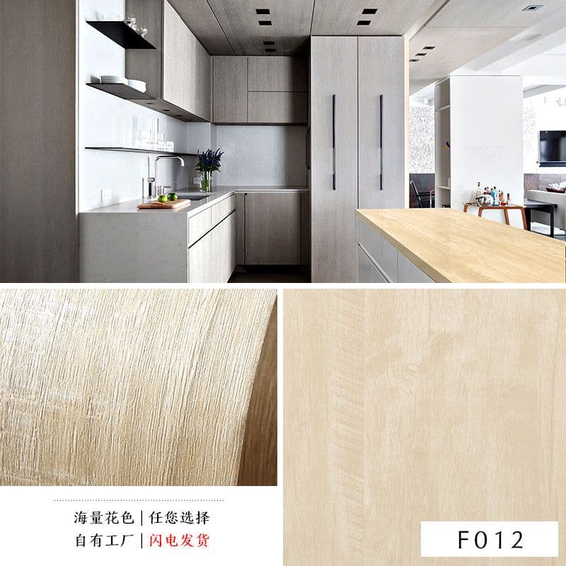 image-3D Wood Grain PVC Wallpaper Sticker Waterproof Self-Adhesive Film