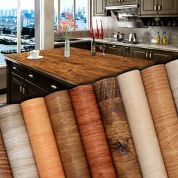 image-3D Wood Grain PVC Wallpaper Sticker Waterproof Self-Adhesive Film