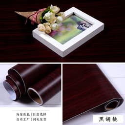 image-3D Wood Grain PVC Wallpaper Sticker Waterproof Self-Adhesive Film