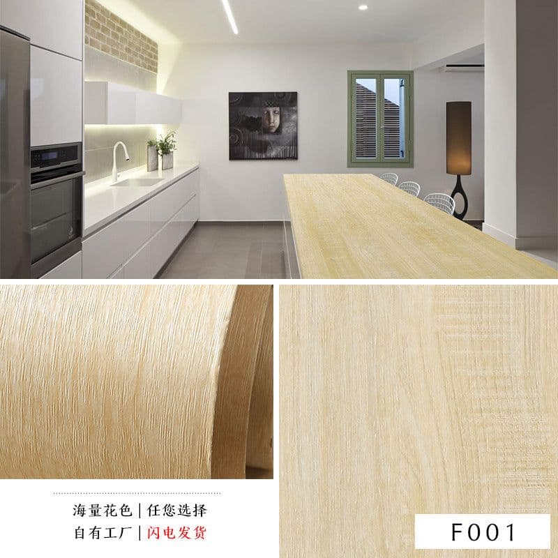 image-3D Wood Grain PVC Wallpaper Sticker Waterproof Self-Adhesive Film