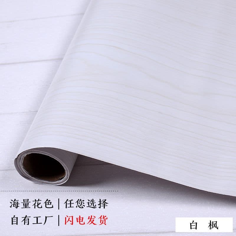 image-3D Wood Grain PVC Wallpaper Sticker Waterproof Self-Adhesive Film