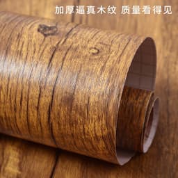 image-3D Wood Grain PVC Wallpaper Sticker Waterproof Self-Adhesive Film