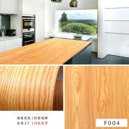 image-3D Wood Grain PVC Wallpaper Sticker Waterproof Self-Adhesive Film
