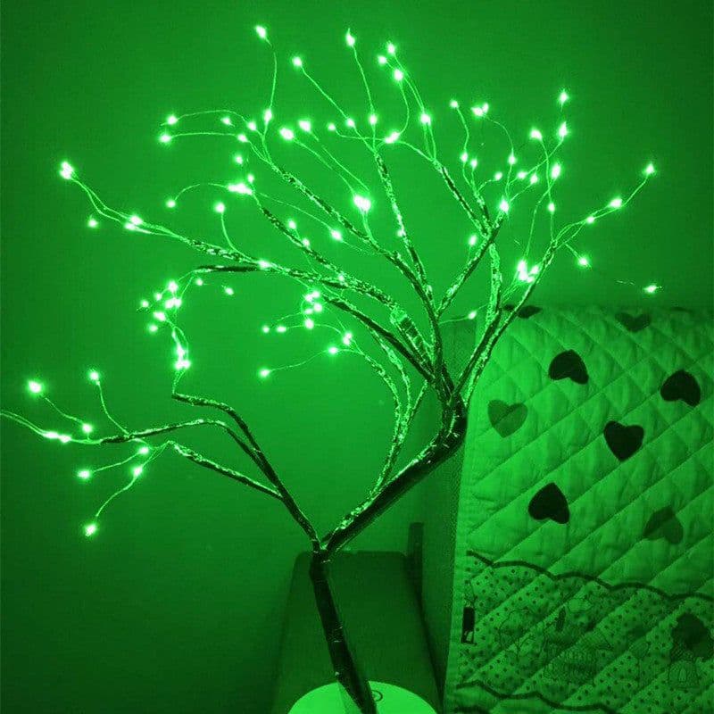 image-LED Christmas Tree Lantern with Copper Wire Lights Touch Switch
