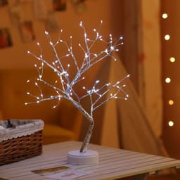 image-LED Christmas Tree Lantern with Copper Wire Lights Touch Switch