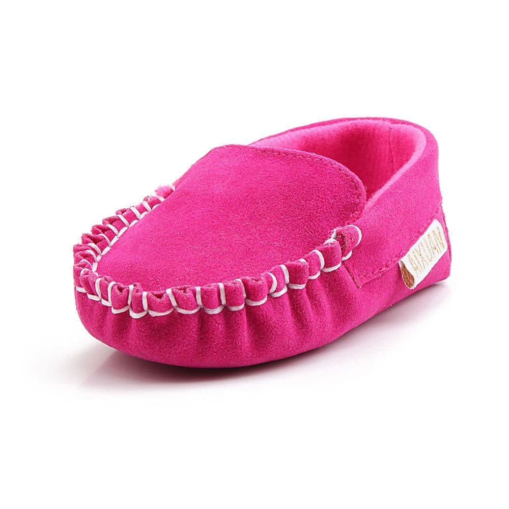 image-Baby Toddler Shoes 0-1 Years Solid Color Soft Sole Peas Shoes