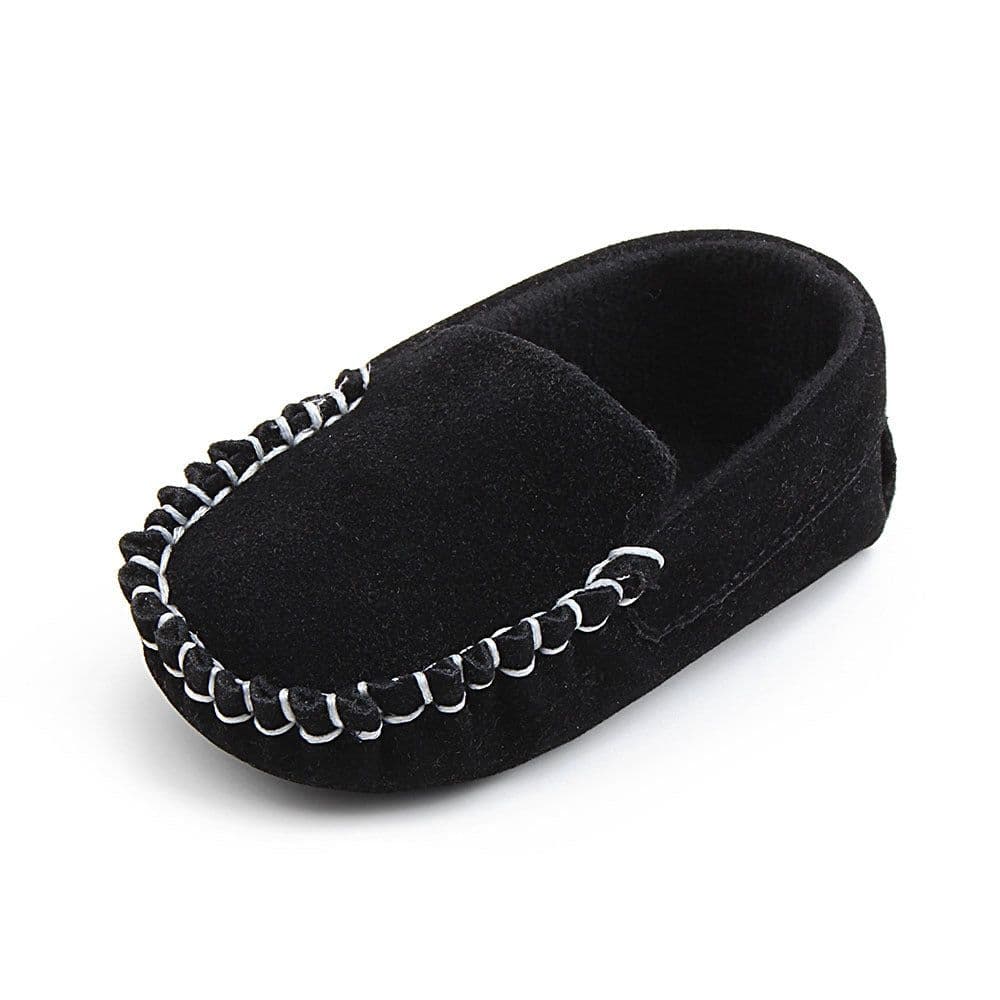 image-Baby Toddler Shoes 0-1 Years Solid Color Soft Sole Peas Shoes