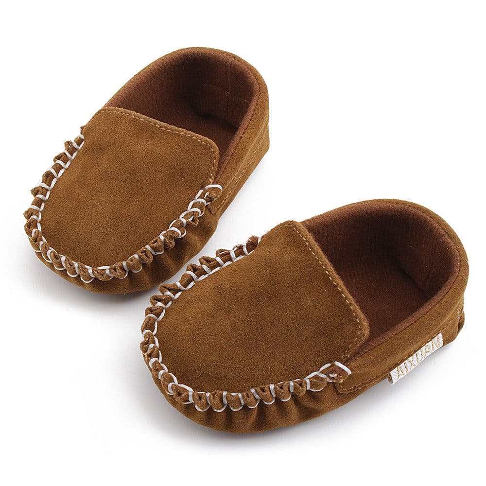 image-Baby Toddler Shoes 0-1 Years Solid Color Soft Sole Peas Shoes