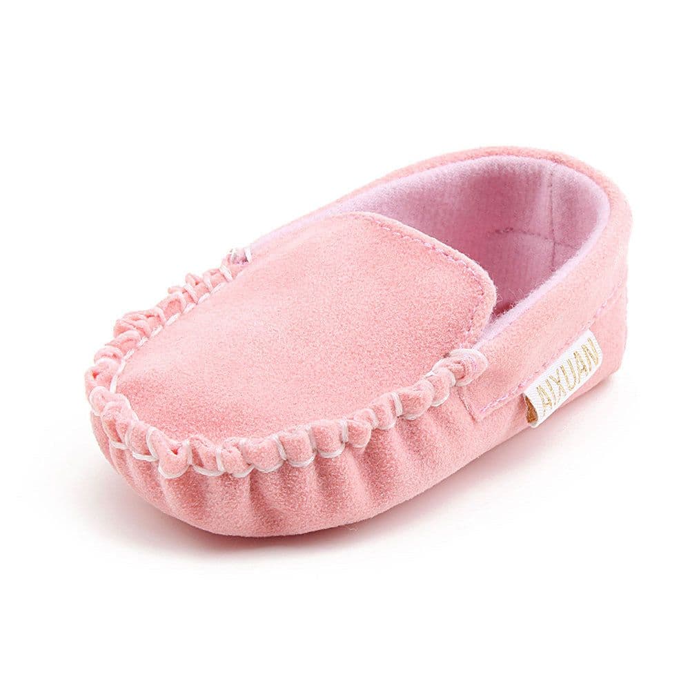 image-Baby Toddler Shoes 0-1 Years Solid Color Soft Sole Peas Shoes