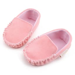 image-Baby Toddler Shoes 0-1 Years Solid Color Soft Sole Peas Shoes