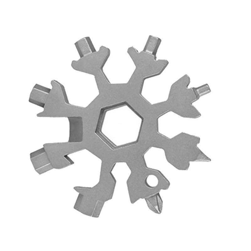 image-Multifunctional Snowflake Wrench EDC Tool Card Hexagonal Steel Portable