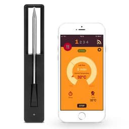 image-BBQ Bluetooth Wireless Thermometer with Probe and Charging Stand