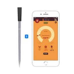 image-BBQ Bluetooth Wireless Thermometer with Probe and Charging Stand