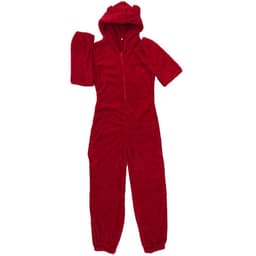 image-Women's Hooded Plush Jumpsuit Pajamas Winter Sleepwear