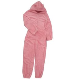 image-Women's Hooded Plush Jumpsuit Pajamas Winter Sleepwear