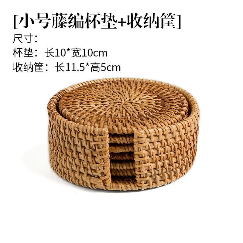 image-Kung Fu Tea Ceremony Coaster Set Copper Leaf Insulation Mat
