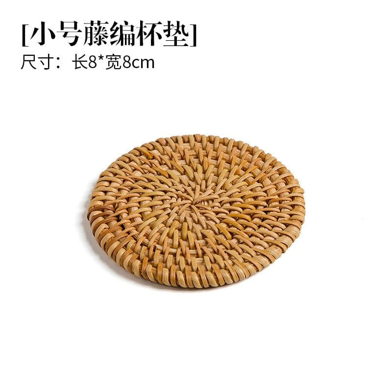 image-Kung Fu Tea Ceremony Coaster Set Copper Leaf Insulation Mat