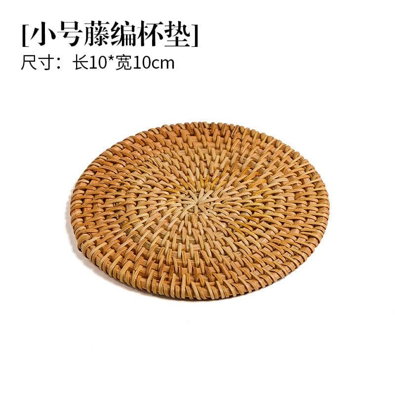image-Kung Fu Tea Ceremony Coaster Set Copper Leaf Insulation Mat