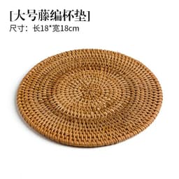image-Kung Fu Tea Ceremony Coaster Set Copper Leaf Insulation Mat