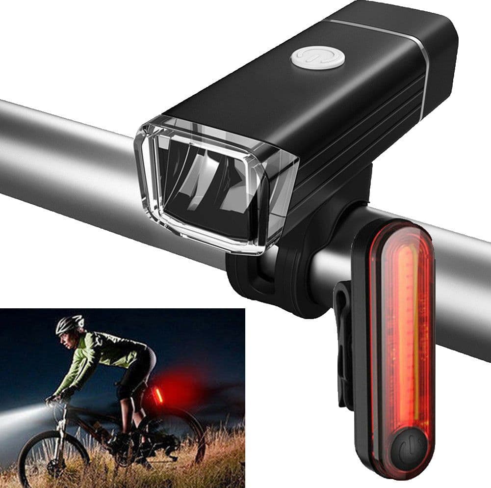 image-2255 Front Light LED USB Rechargeable Bicycle Safety Light White