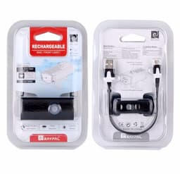image-2255 Front Light LED USB Rechargeable Bicycle Safety Light White