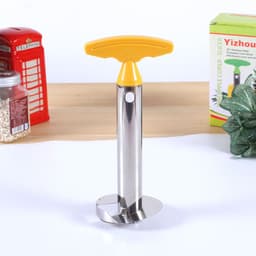 image-Stainless Steel Pineapple Peeler Corer Slicer 3-in-1 Tool