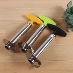 image-Stainless Steel Pineapple Peeler Corer Slicer 3-in-1 Tool