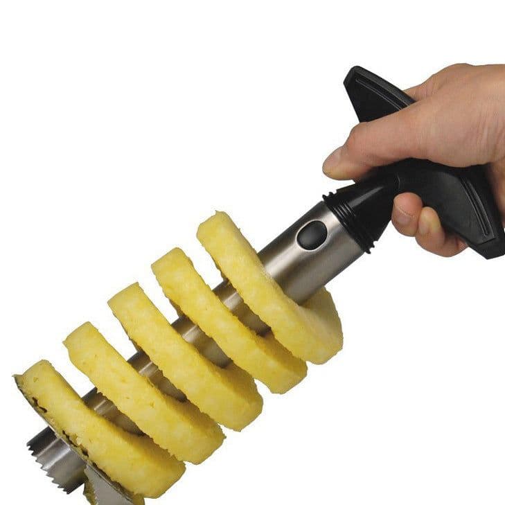 image-Stainless Steel Pineapple Peeler Corer Slicer 3-in-1 Tool