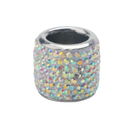 image-Car Seat Headrest Rod Decorative Ring Diamond Studded Universal