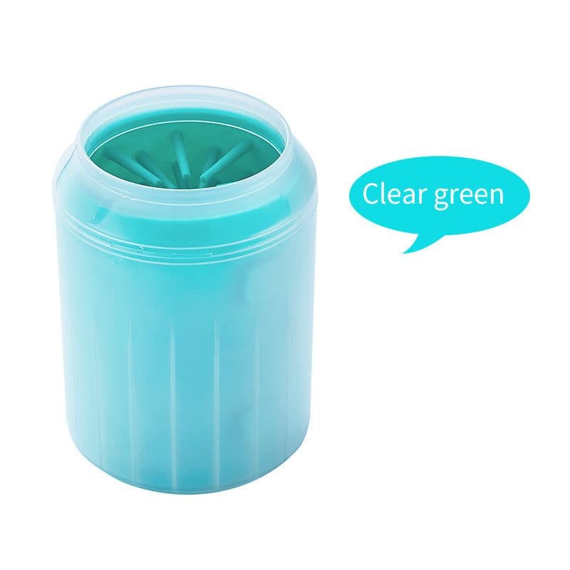 image-Pet Foot Washing Cup Dog Paw Cleaner Orange PP