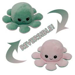 image-Reversible Octopus Plush Toy Double-Sided Expression Doll 20cm
