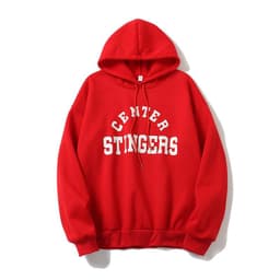 image-Women's Hooded Sweatshirt Fleece Lined Printed Pullover Coat