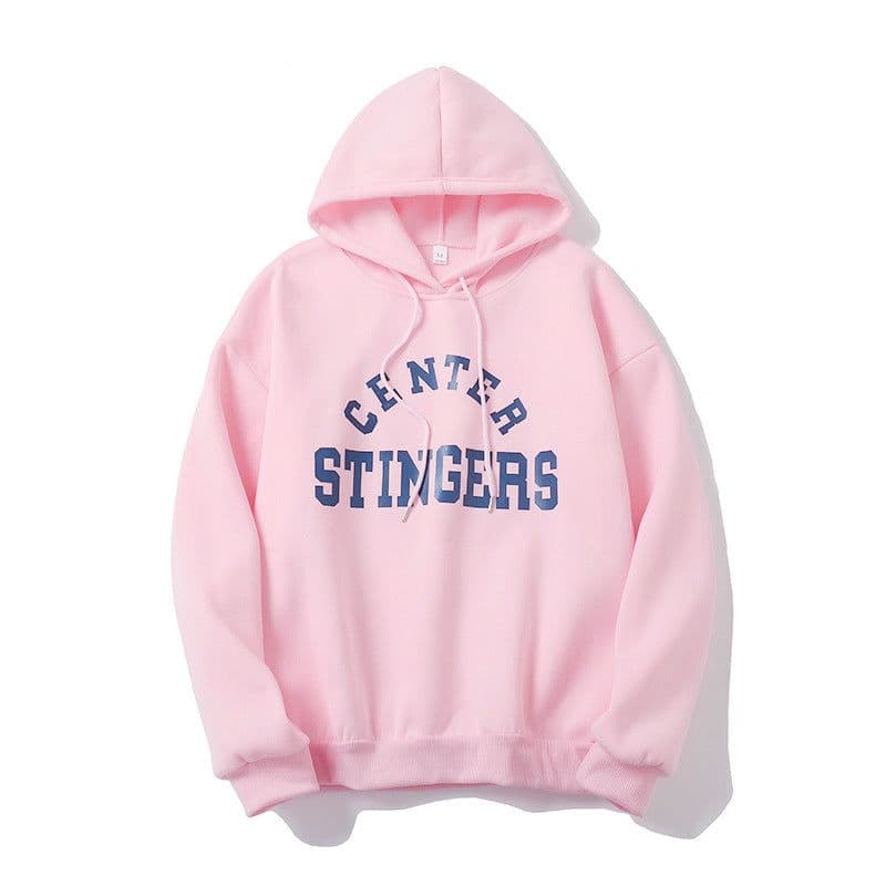 image-Women's Hooded Sweatshirt Fleece Lined Printed Pullover Coat