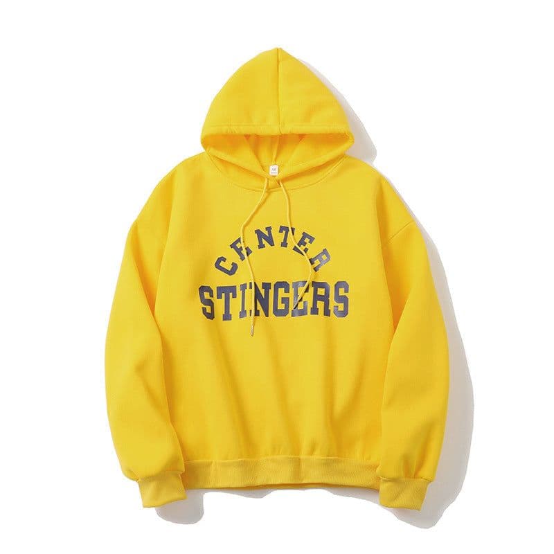 image-Women's Hooded Sweatshirt Fleece Lined Printed Pullover Coat