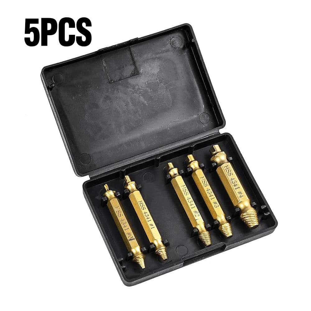 image-High-Speed Steel Titanium-Plated Double-Head Screw Extractor