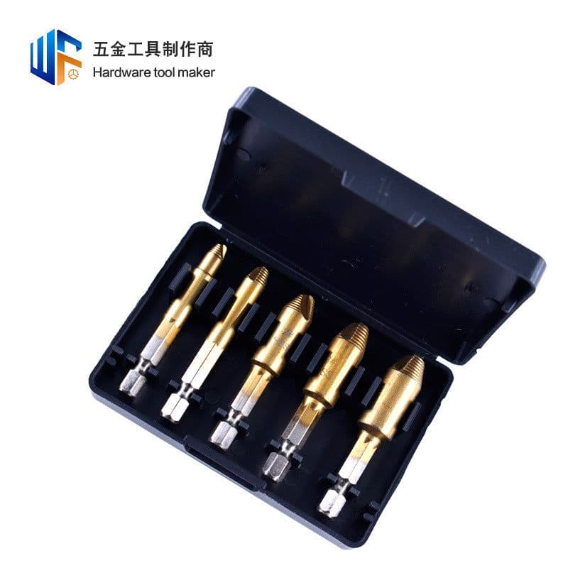 image-High-Speed Steel Titanium-Plated Double-Head Screw Extractor