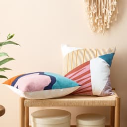 image-Modern Minimalist Cotton Geometric Pillowcase - Nordic 45x45cm
