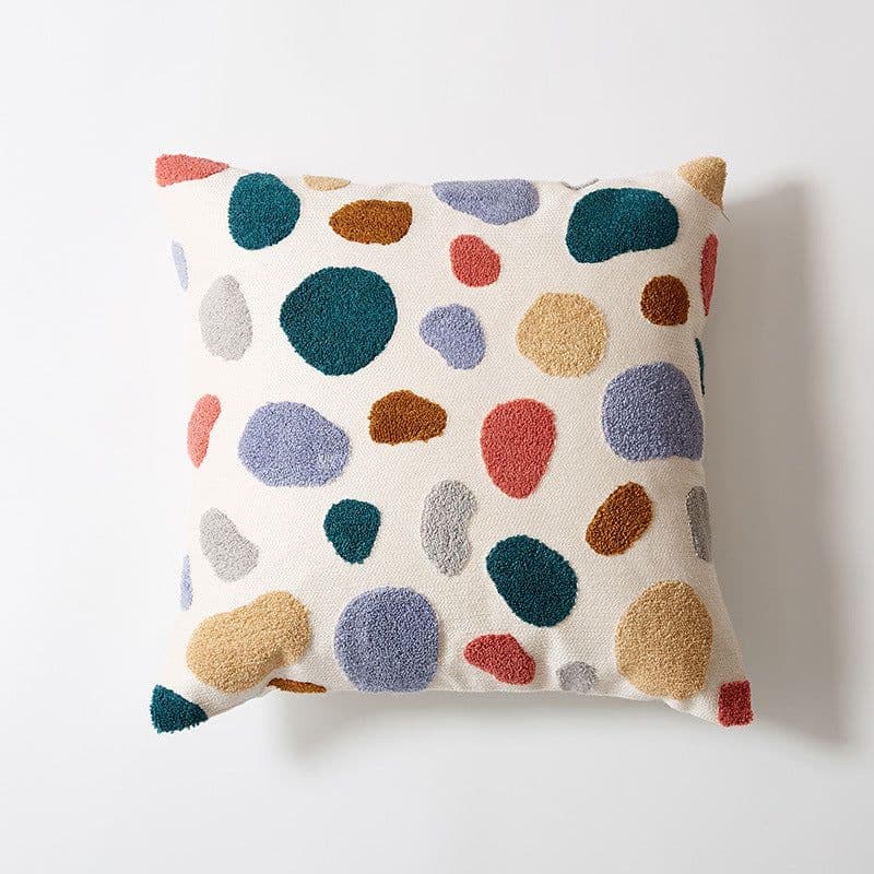 image-Modern Minimalist Cotton Geometric Pillowcase - Nordic 45x45cm