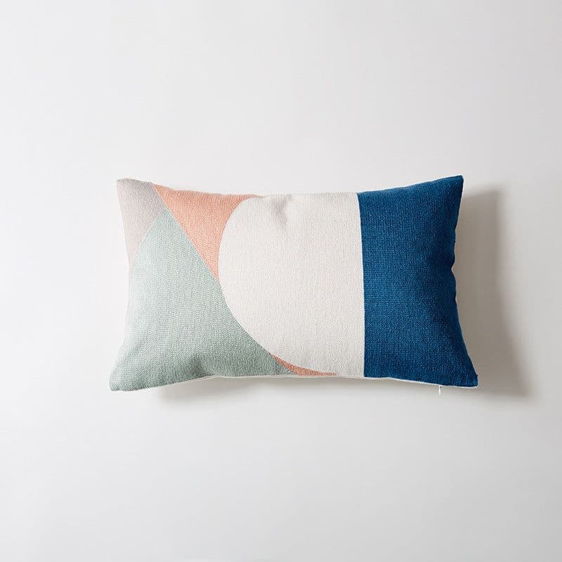 image-Modern Minimalist Cotton Geometric Pillowcase - Nordic 45x45cm