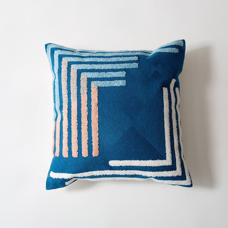 image-Modern Minimalist Cotton Geometric Pillowcase - Nordic 45x45cm