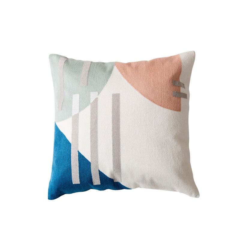 image-Modern Minimalist Cotton Geometric Pillowcase - Nordic 45x45cm
