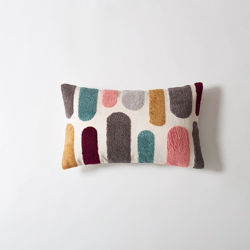 image-Modern Minimalist Cotton Geometric Pillowcase - Nordic 45x45cm
