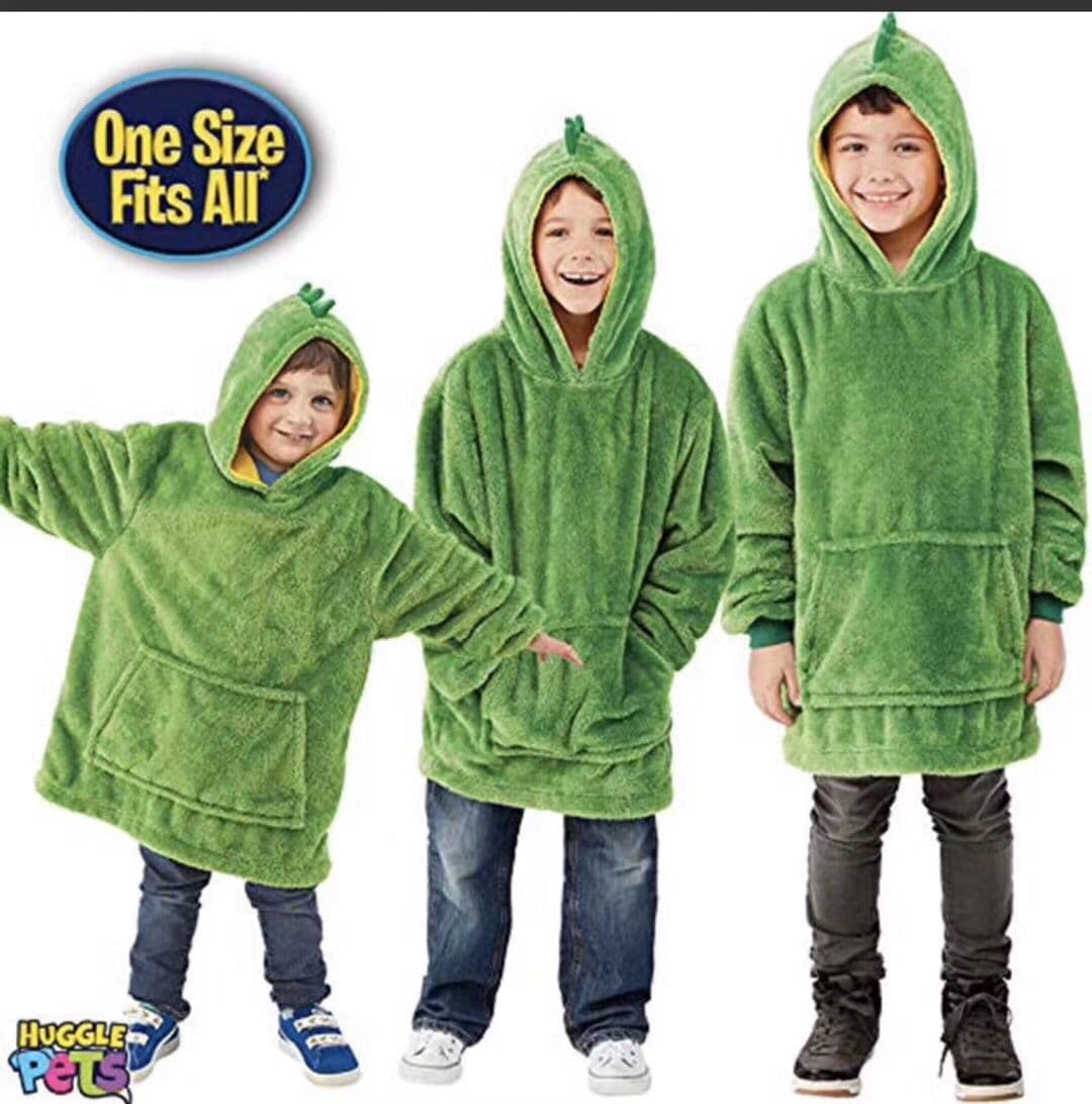 image-Cartoon Fleece Pajamas Kids Unisex 3-8 Years Wine Red
